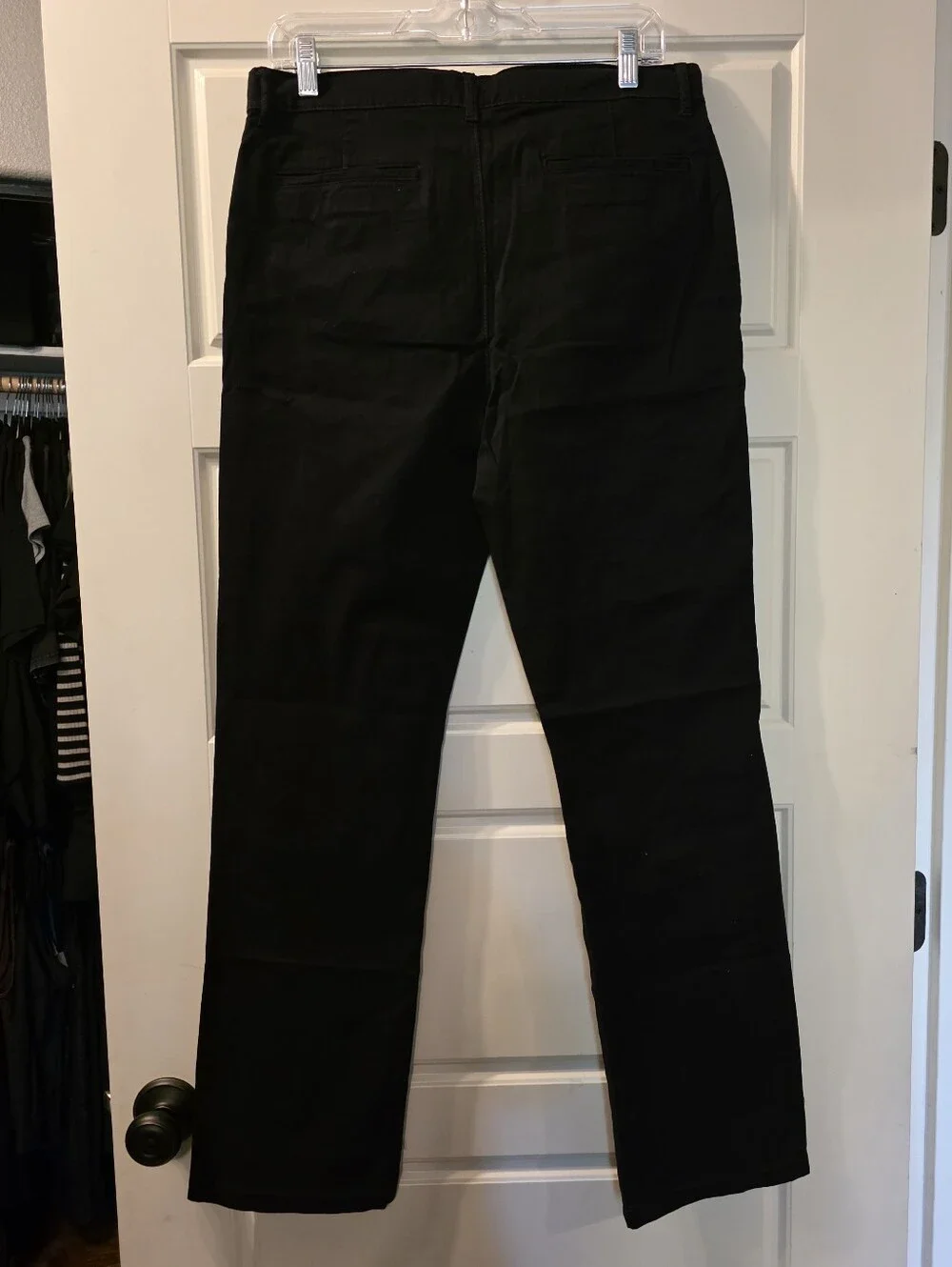 Childrens Place Size 18 Straight Stretch Pants In Black